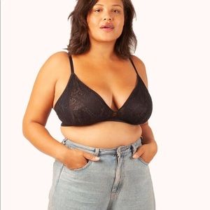 Lively black lace bralette